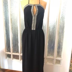 Maxi dress with detailed trim